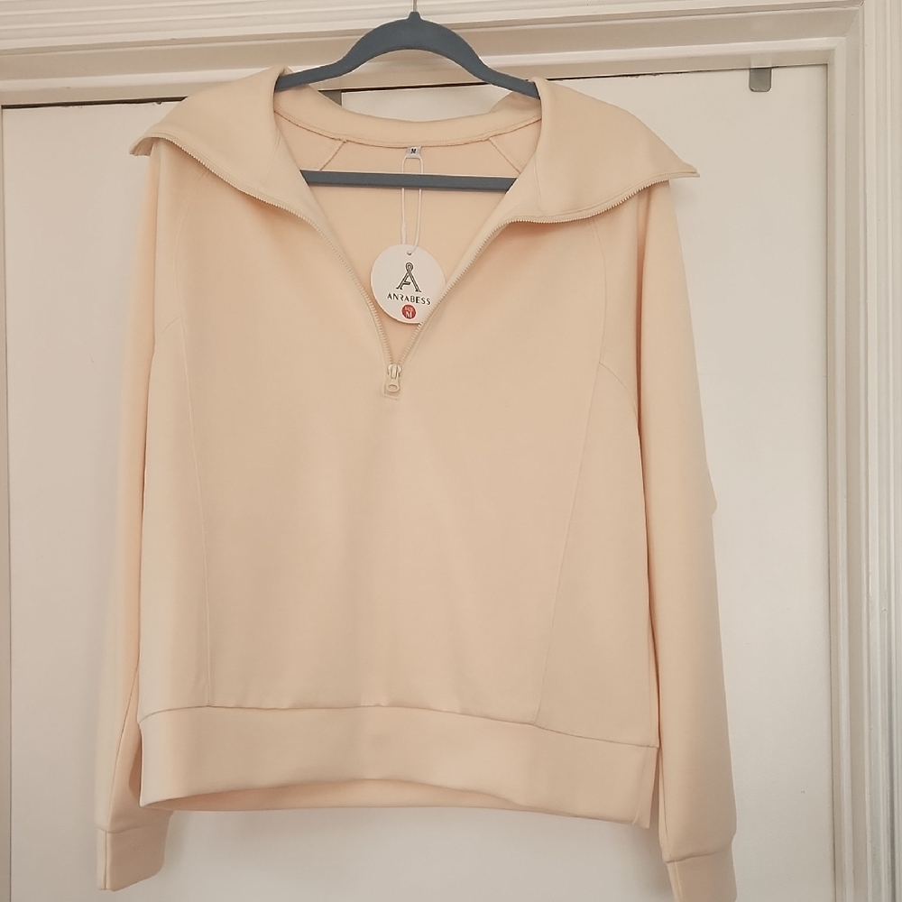 Tan Oversized Sailor Collar Hoodie NEW. SWEATER AND PANTS FOR $25 .